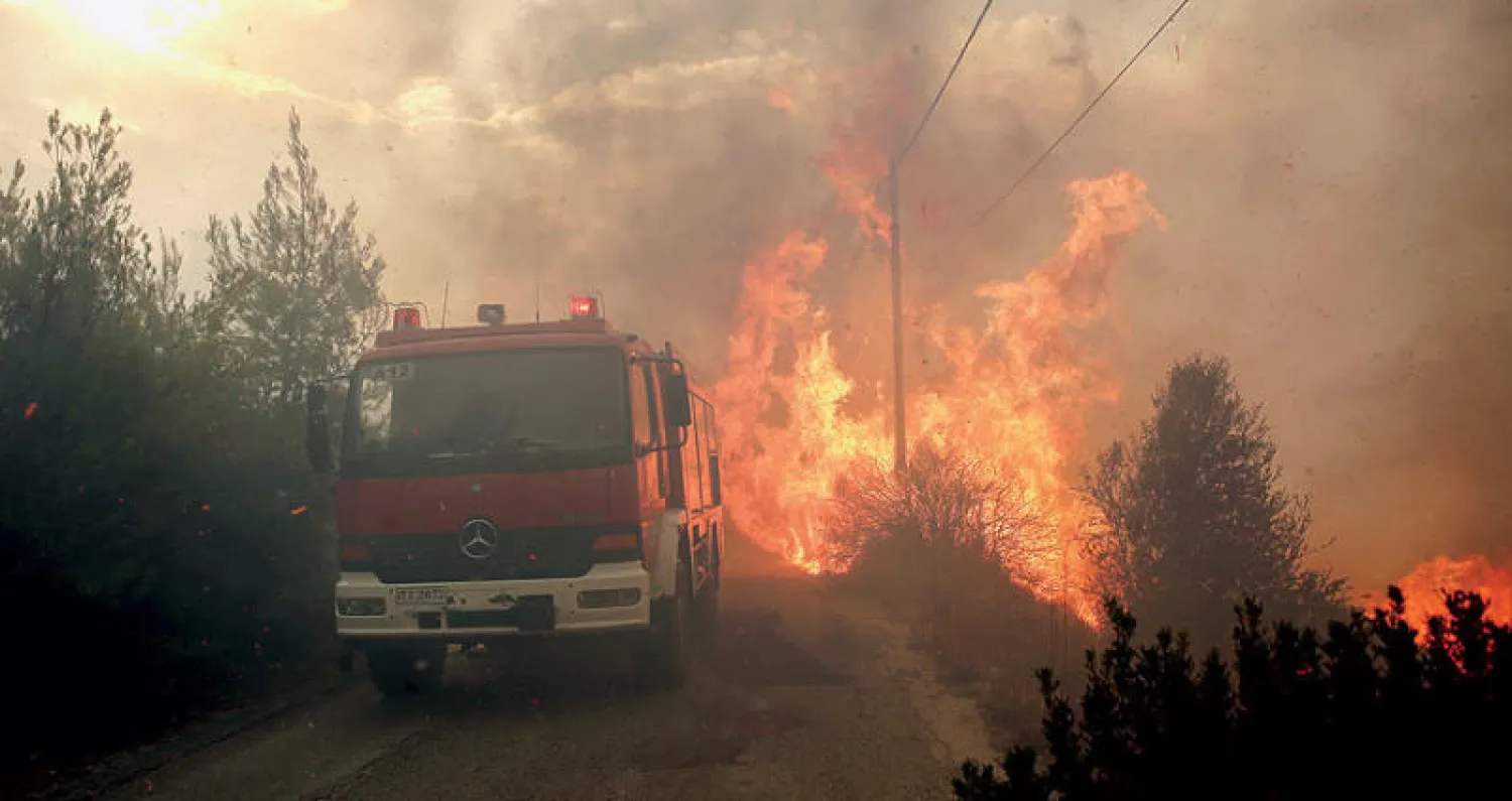 الحرائق في اليونان تسببت بوفاة أكثر من 70 شخصا (إ.ب.أ)
