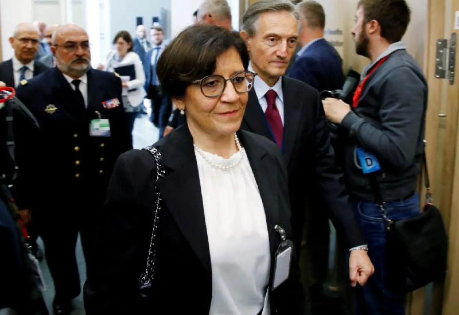 Italian Defence Minister Elisabetta Trenta arrives at a NATO meeting in Brussels, Belgium, June 8, 2018. REUTERS/Francois Lenoir/File Photo