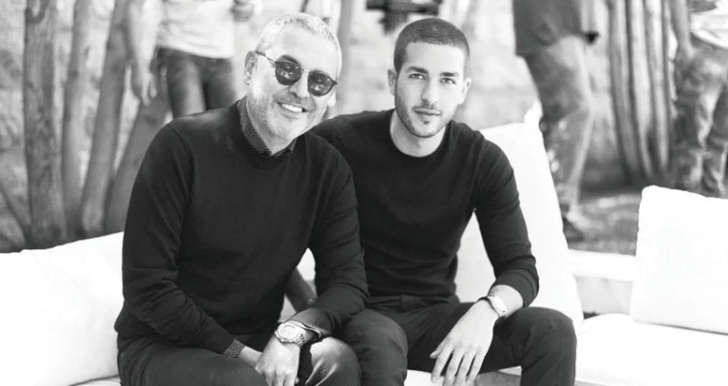 المصمم إيلي صعب مع ابنه