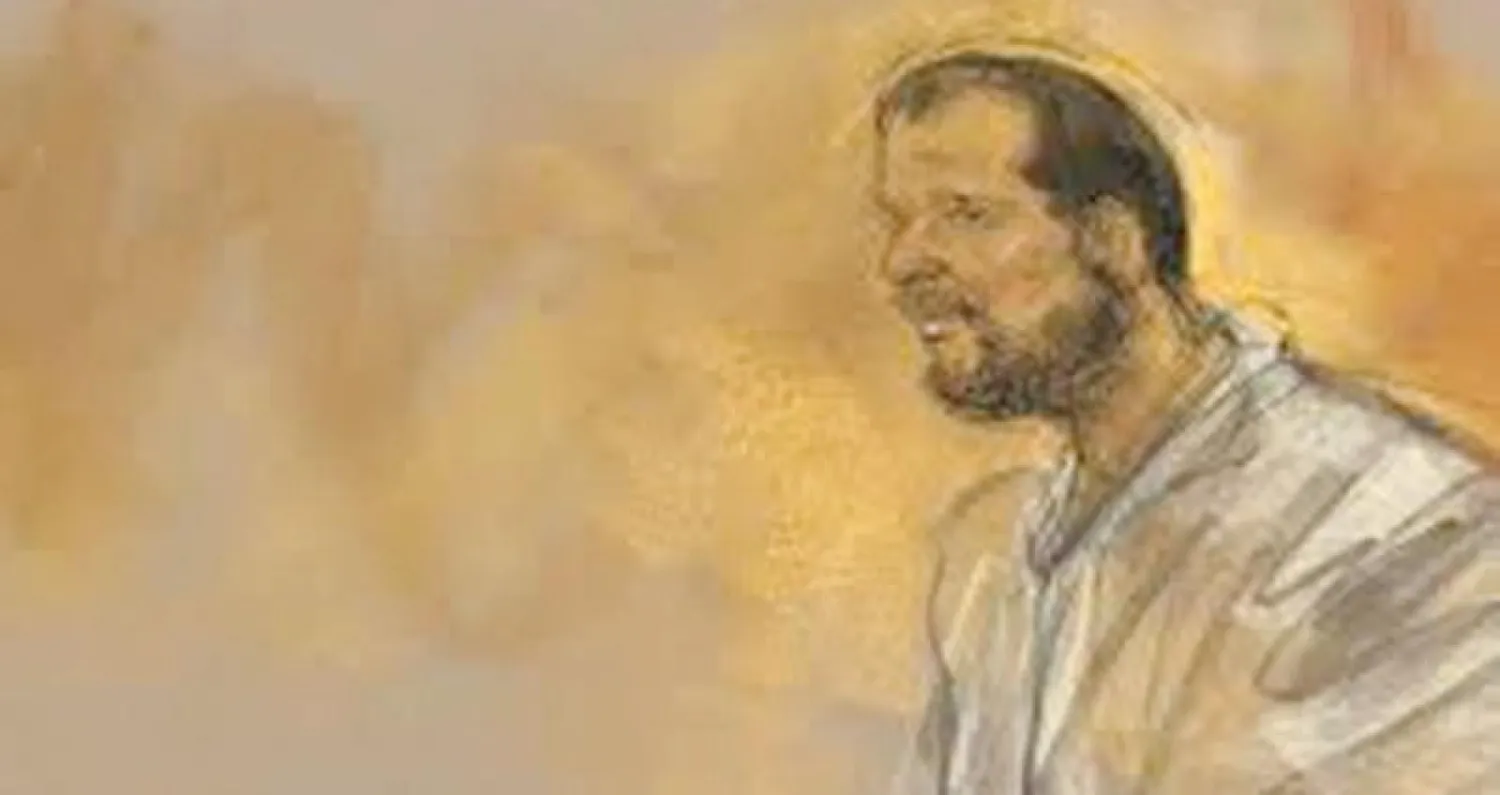 إبراهيم مسيبلي داخل محكمة فيدرالية «رسم صحيفة (ديترويت نيوز)»