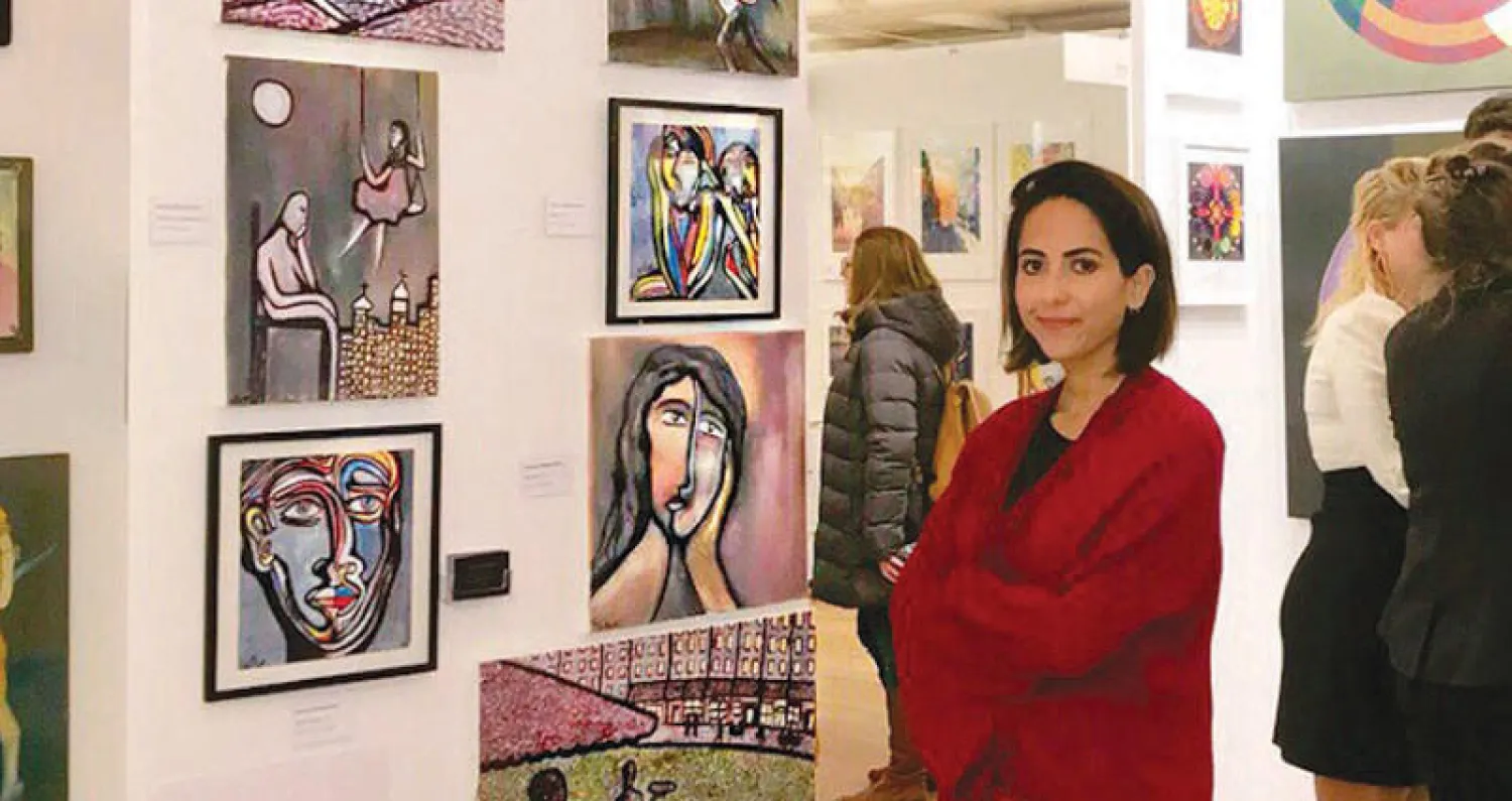 من معرضها في أوكسفورد