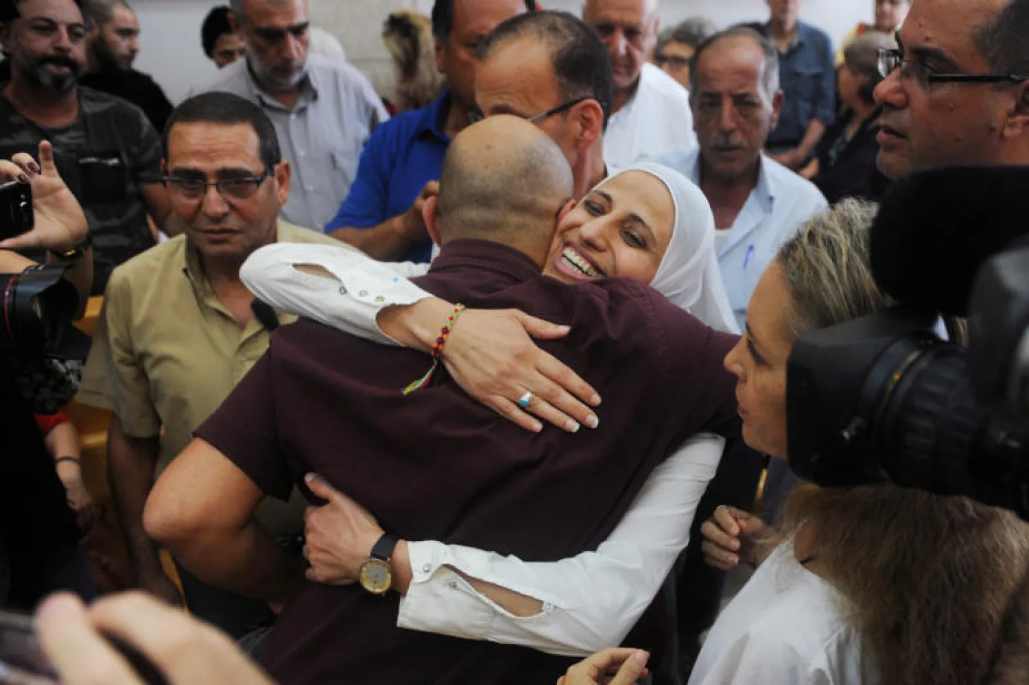 دارين طاطور بعد صدور الحكم (رويترز)