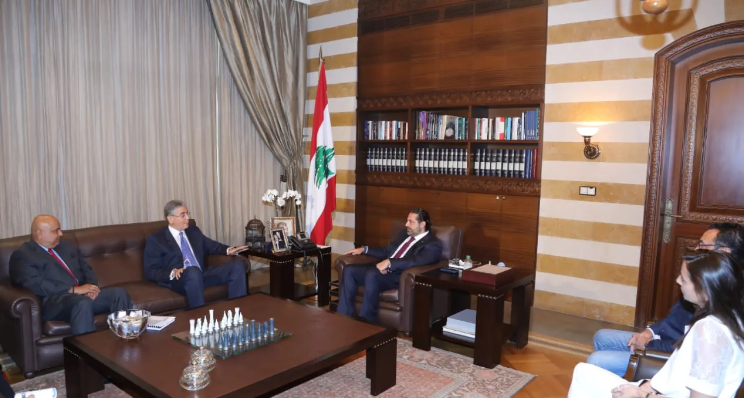  Prime Minister-designate, Saad Hariri, on Monday received at his Central House Egyptian Ambassador to Lebanon. (NNA)