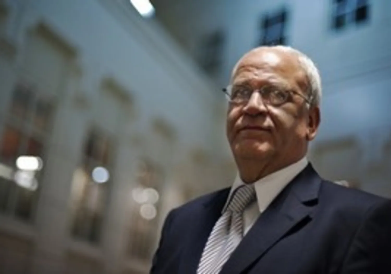 PLO Executive Committee’s Secretary Saeb Erekat (photo credit: Jonathan Ernst / Reuters)