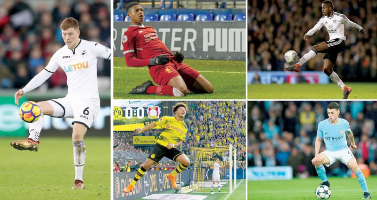 رايان سيسيغنون  -  ريان بروستر  -  فيل فودين  -  جادون سانشو  -  ألفي ماوسون مدافع سوانزي سيتي («الشرق الأوسط»)