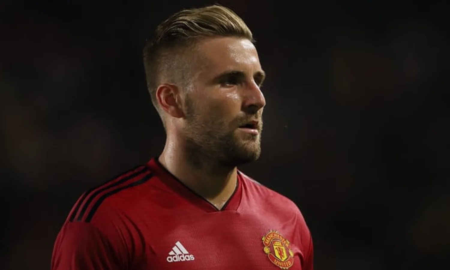  Luke Shaw is in the last year of his deal at Old Trafford. Photograph: Matthew Ashton - AMA/Getty Images
