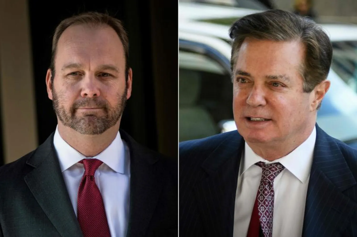 بول مانافورت - إلى اليمين - وريتشارد غيتس (أرشيفية - أ. ف. ب)