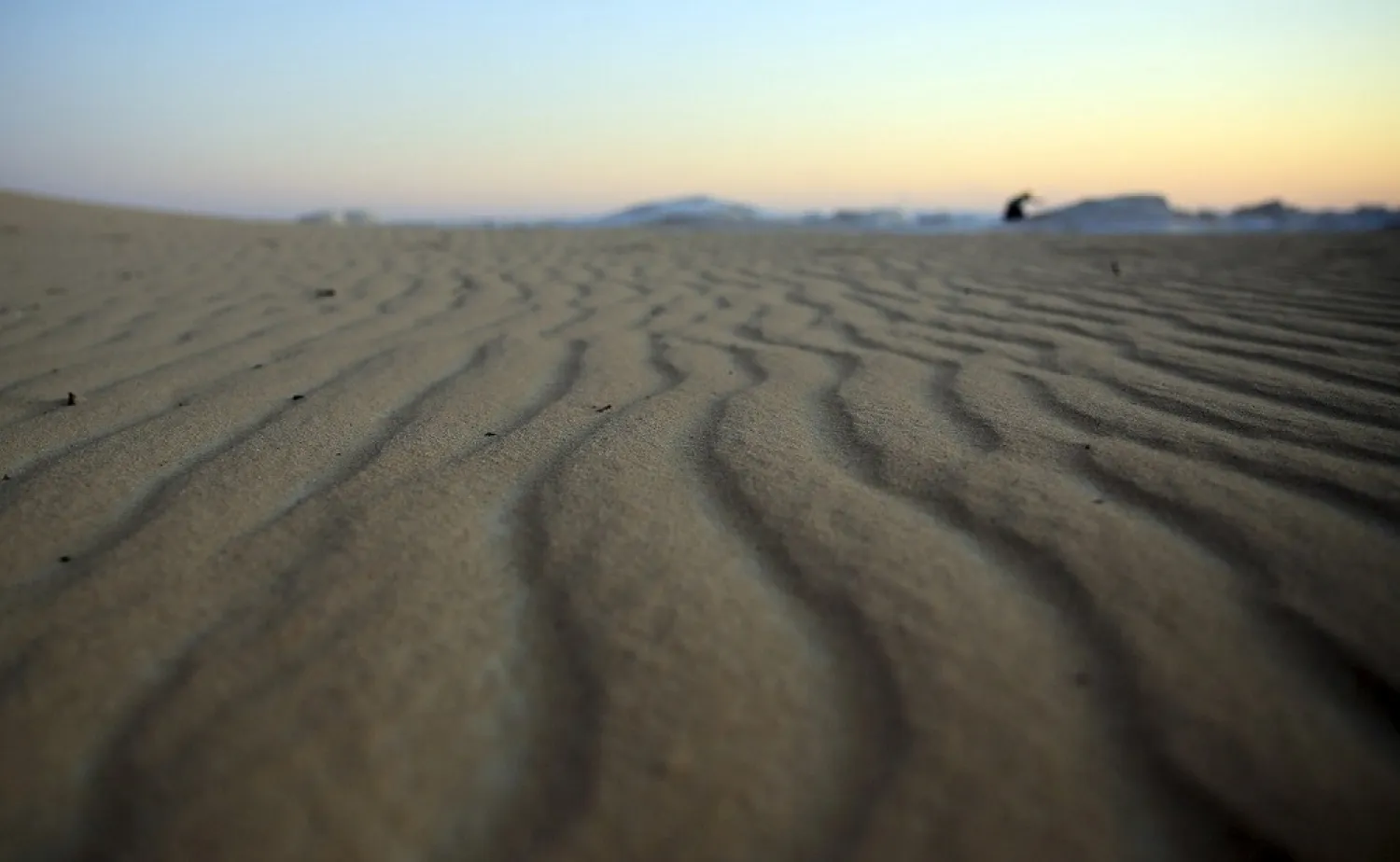 Sands shaped by the wind are seen in the White Desert north of the Farafra Oasis southwest of Cairo. (Reuters)