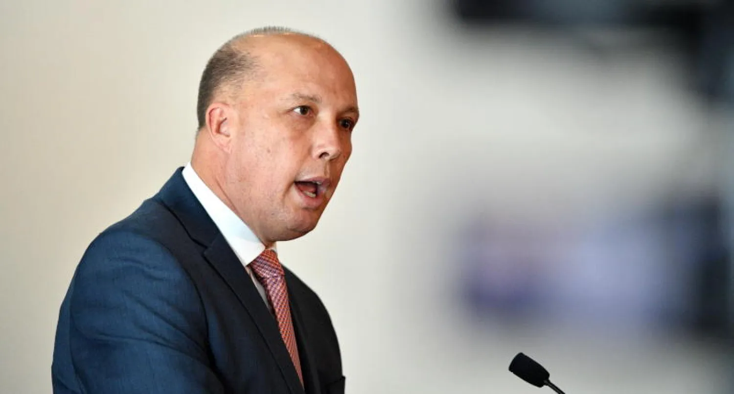 وزير الشؤون الداخلية لأسترالي بيتر دوتون (إ.ب.أ)