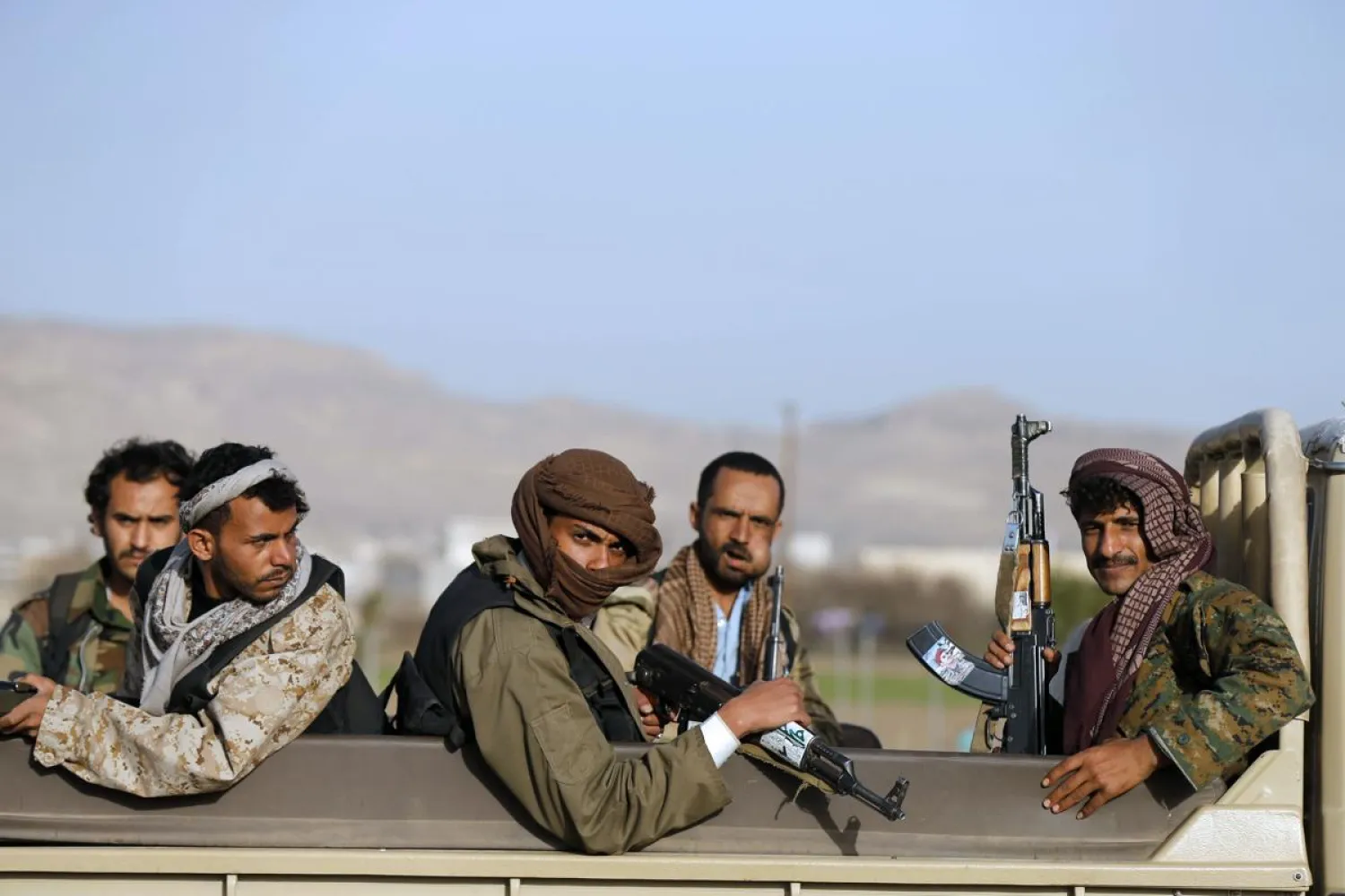 Houthi militants in Yemen. (Reuters)