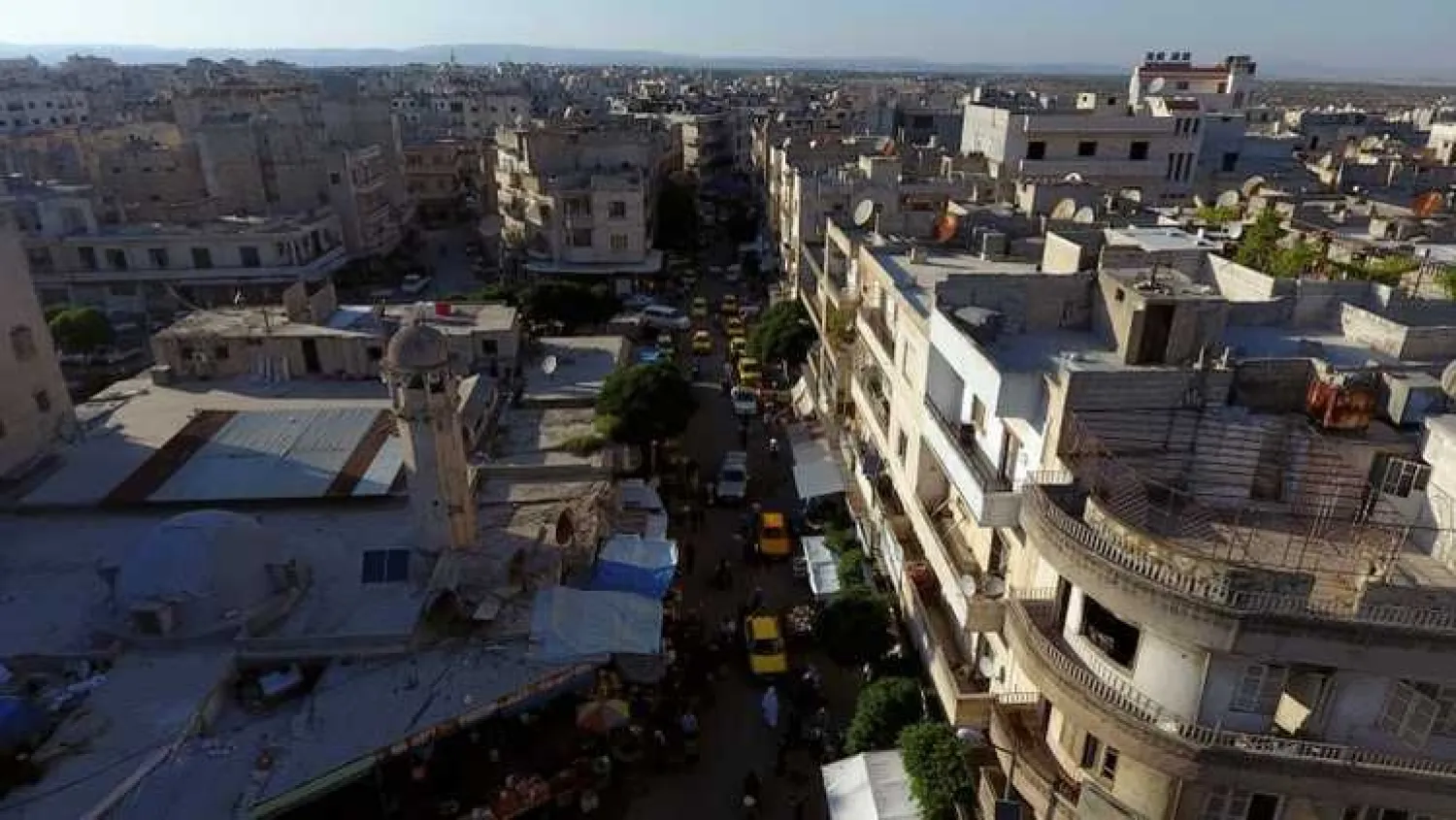 A general view taken with a drone shows part of the rebel-held Idlib city, Syria June 8, 2017. (File Photo: Reuters)
