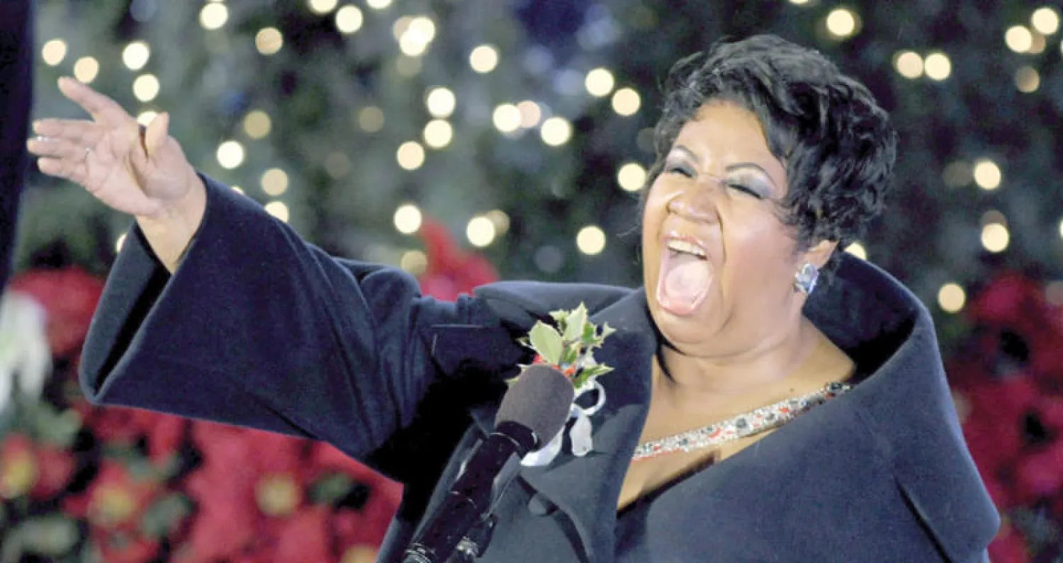 أريثا فرانكلين في حفل في مركز روكفلر 2009 (إ.ب.أ)