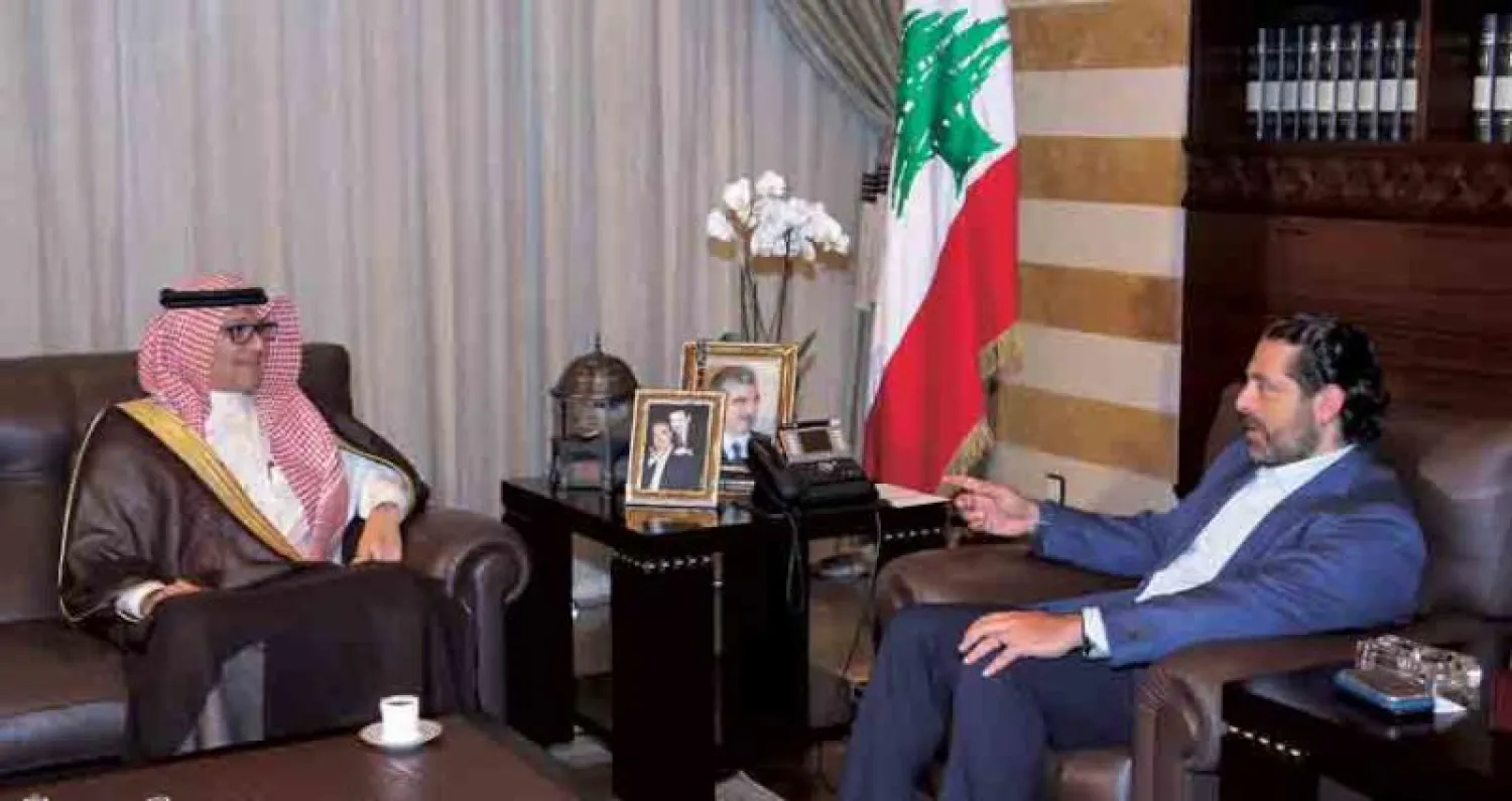 الحريري وبخاري خلال لقائهما أمس (دالاتي ونهرا)