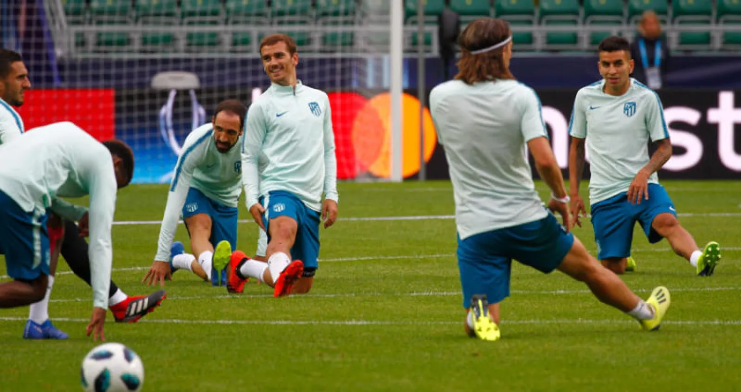 أتلتيكو وصيف الموسم الماضي يستعد لبدء مسيرته في الدوري الإسباني (إ.ب.أ)