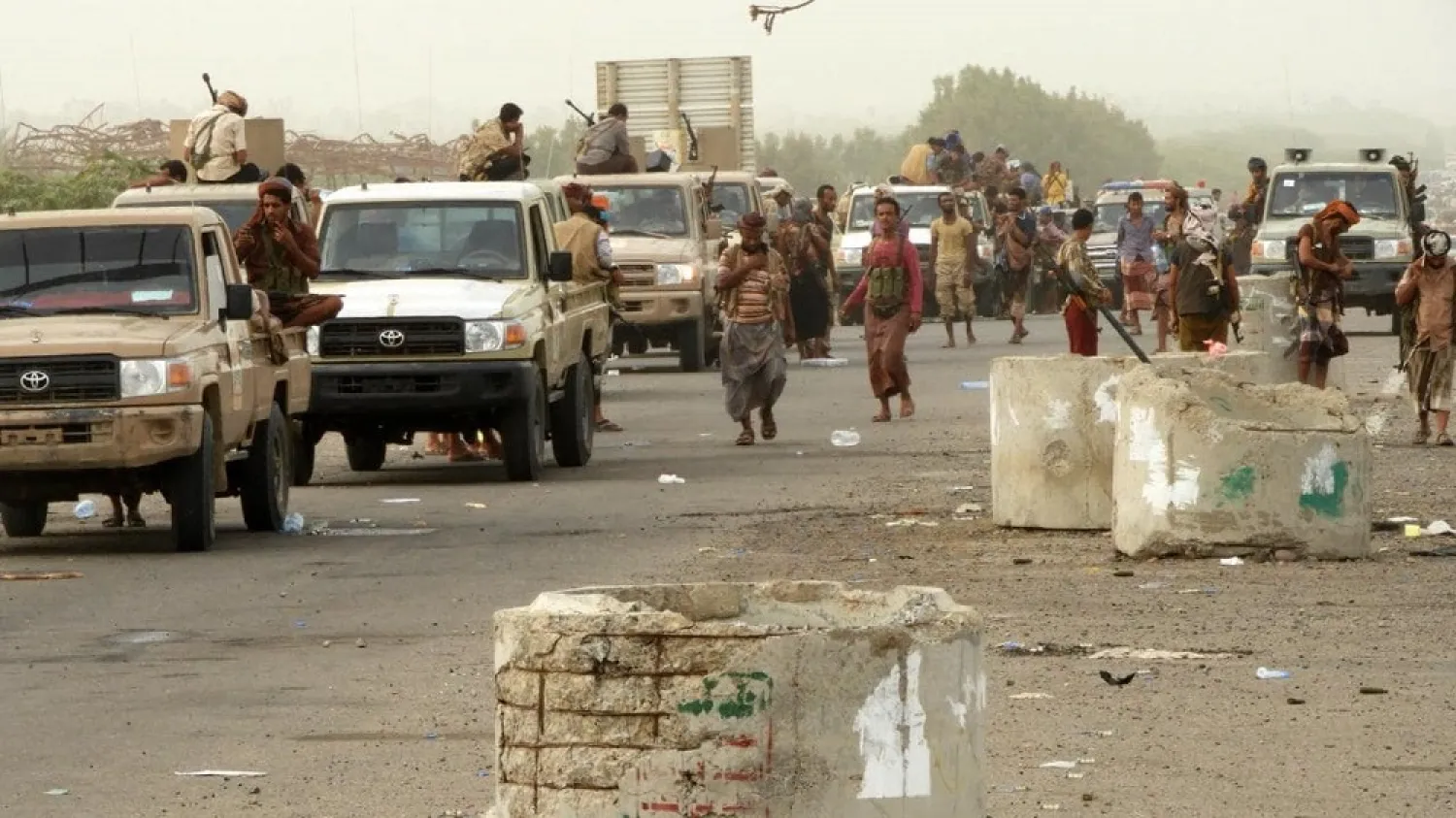 Pro-government forces in Yemen. (AFP)