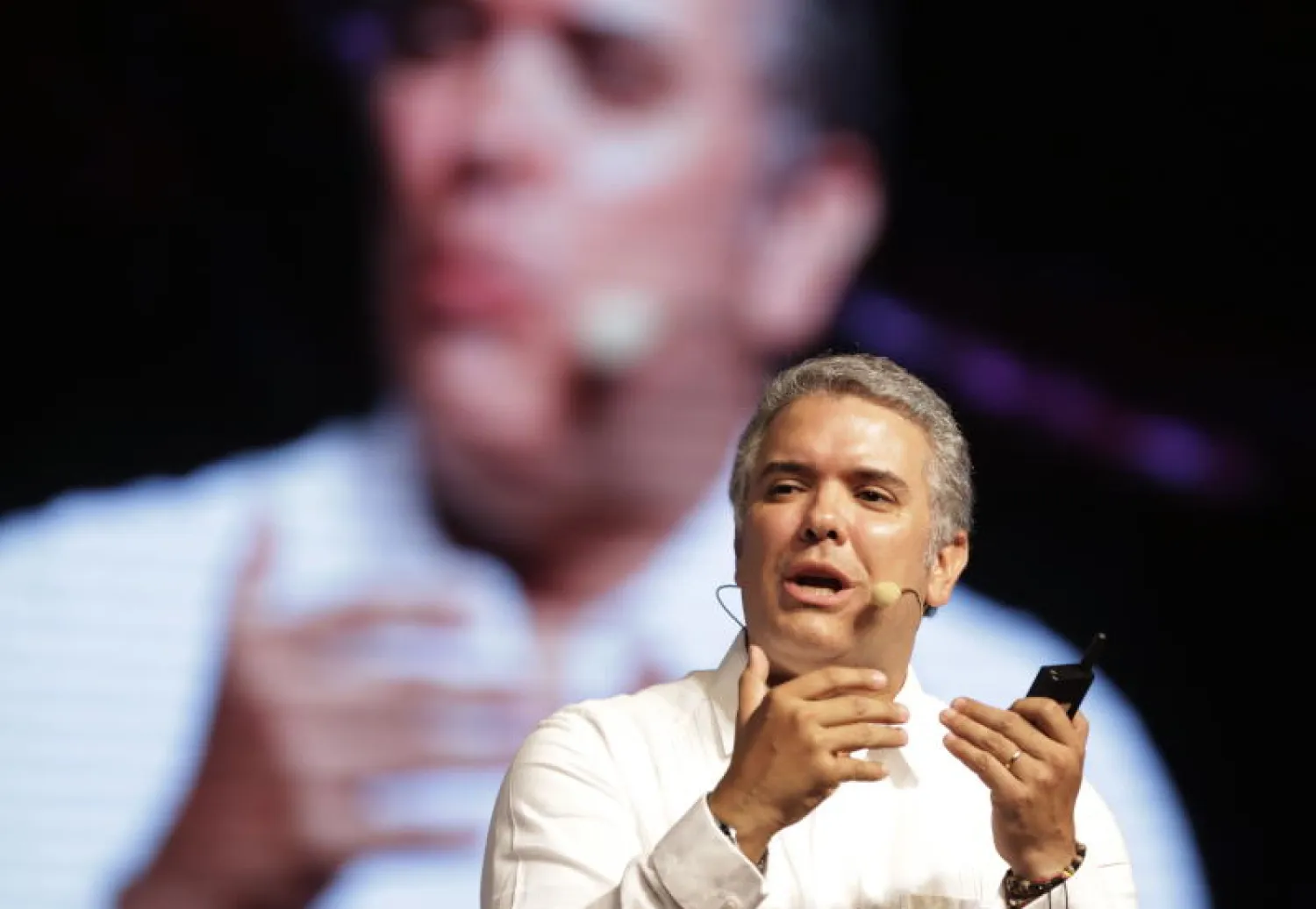 الرئيس الكولومبي إيفان دوكي (إ.ب.أ)