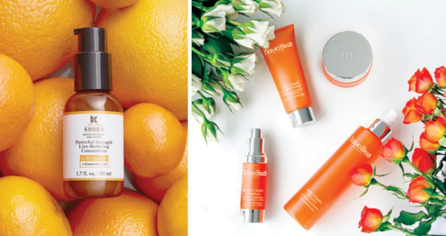 من آخر ما طرحته شركة «ناتيرا بيسيه» من مستحضرات يدخل فيها فيتامين «سي» كعنصر أساسي  -  شركة «كيل» أيضاً استعملته بجرعات قوية