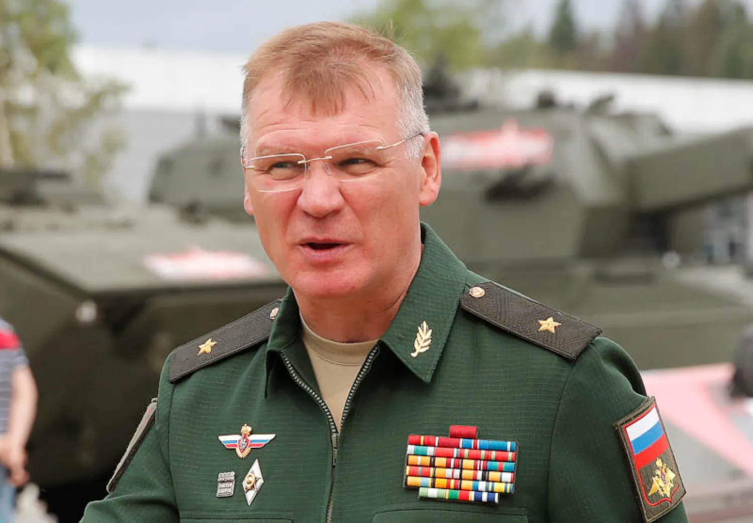 الناطق باسم وزارة الدفاع الروسية إيغور كوناشينكوف (رويترز)