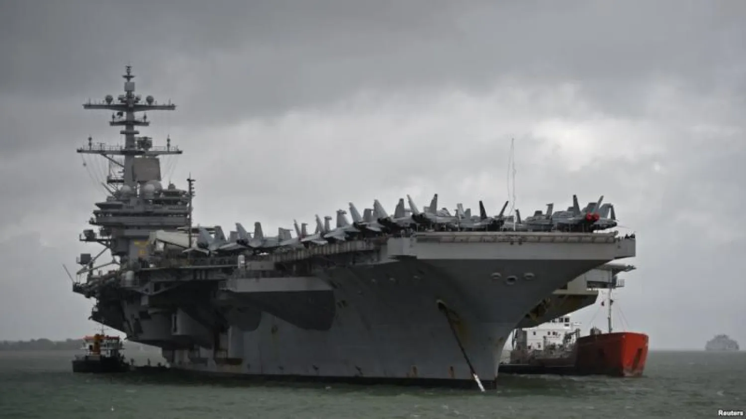 حاملة الطائرات «يو إس إس جورج إتش دبليو بوش» - أرشيفية (رويترز)