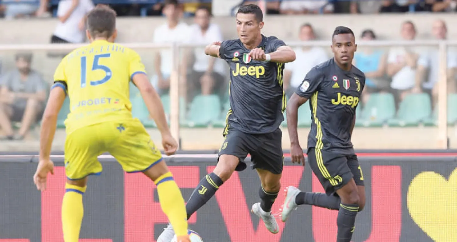 رونالدو في أول مواجهة مع يوفنتوس أمام كييفو (رويترز)