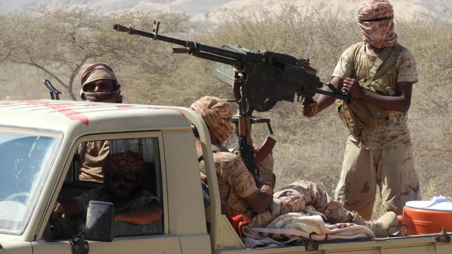 Pro-government forces in Yemen. (AFP)