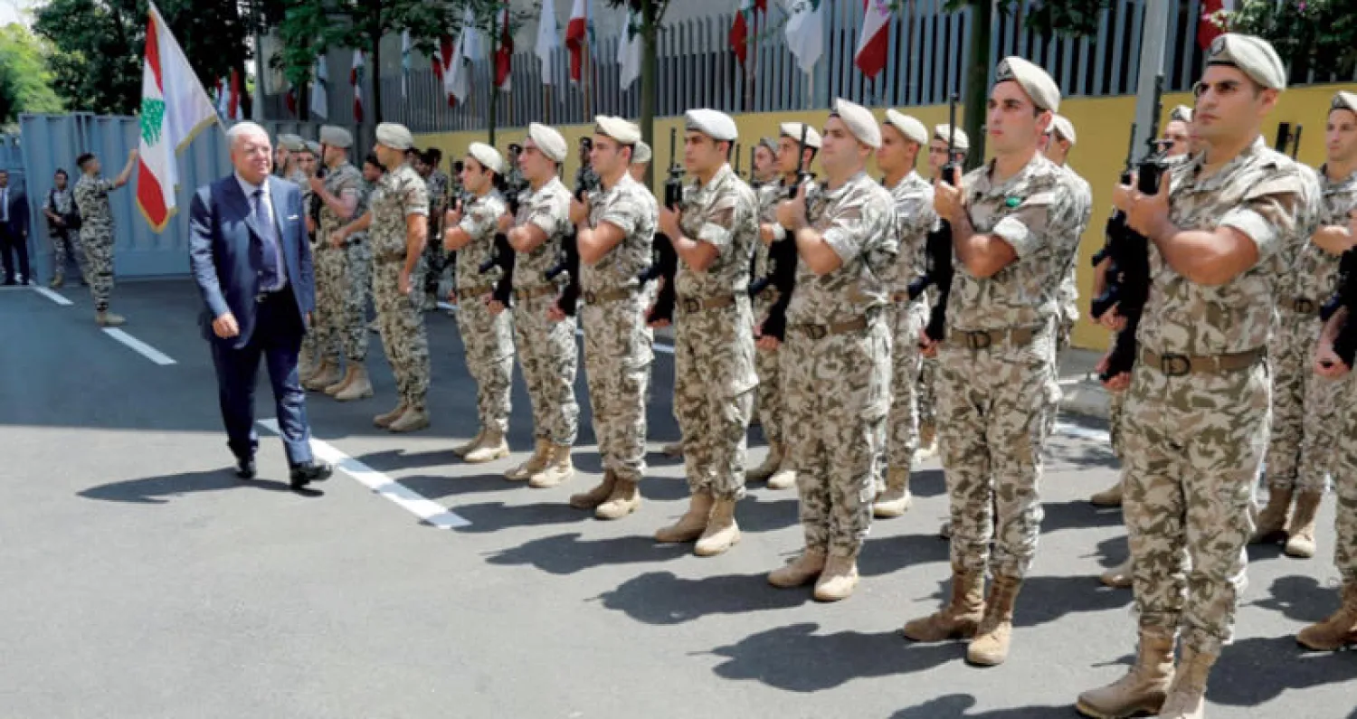 نهاد المشنوق خلال زيارته لمقر الأمن العام اللبناني بمناسبة الذكرى الـ73 على تأسيسه (موقع وزارة الداخلية)