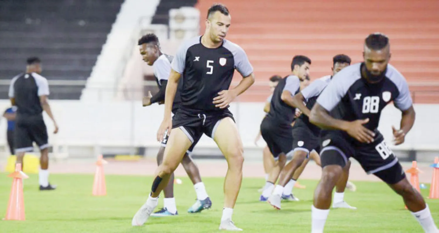 جمال الدين لدى مشاركته في تدريبات الشباب («الشرق الأوسط»)