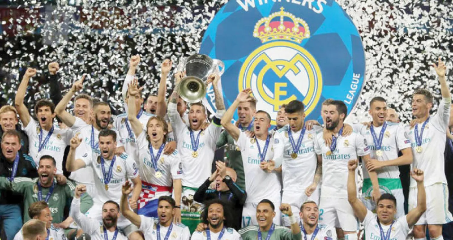 ريـال مدريد الفائز بدوري أبطال أوروبا الموسم الماضي («الشرق الأوسط»)