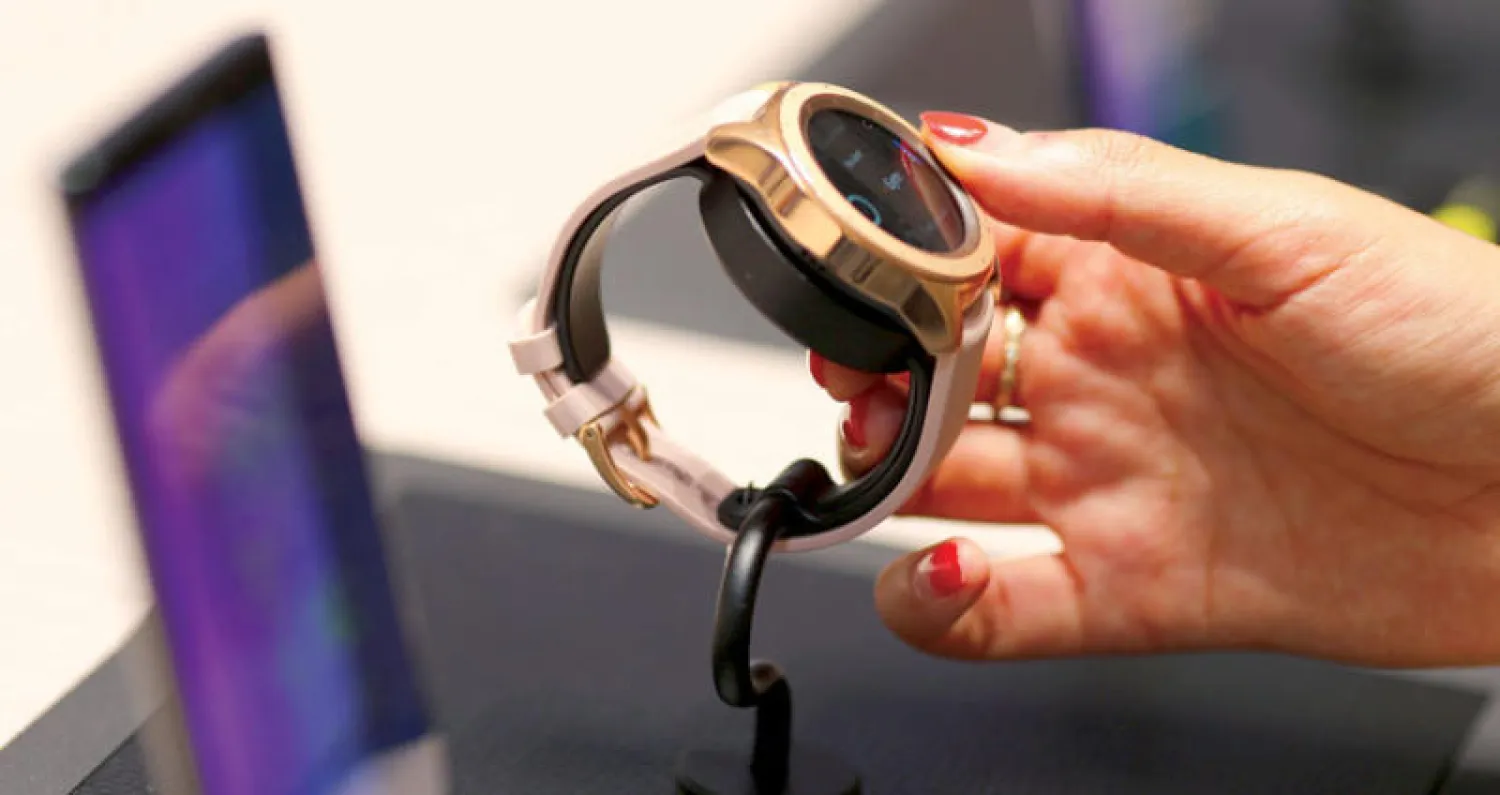 ساعة «سامسونغ غالاكسي» الجديدة (رويترز)