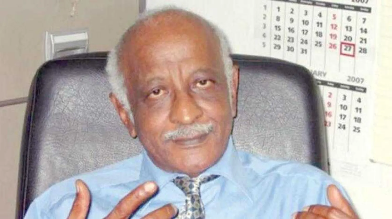 Sudan’s political and legal activist and opposition leader, Amin Makki Madani. (Asharq Al-Awsat)