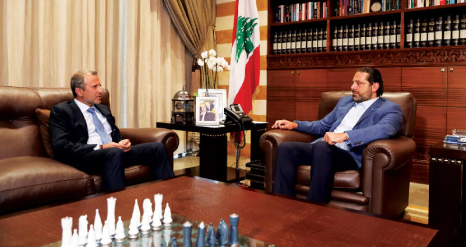 لقاء الحريري مع باسيل في دارة الأول أمس (دالاتي ونهرا)