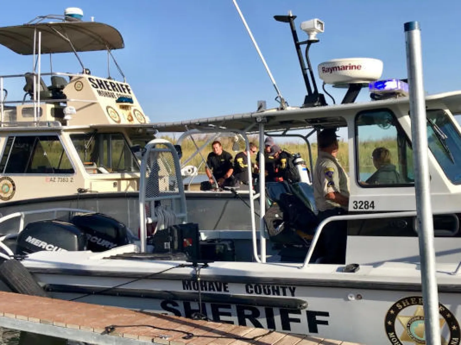 شرطة  موهافي تبحث عن أربعة أشخاص بعد اصطدام قاربين في مجرى نهر بين كاليفورنيا وأريزونا (رويترز)