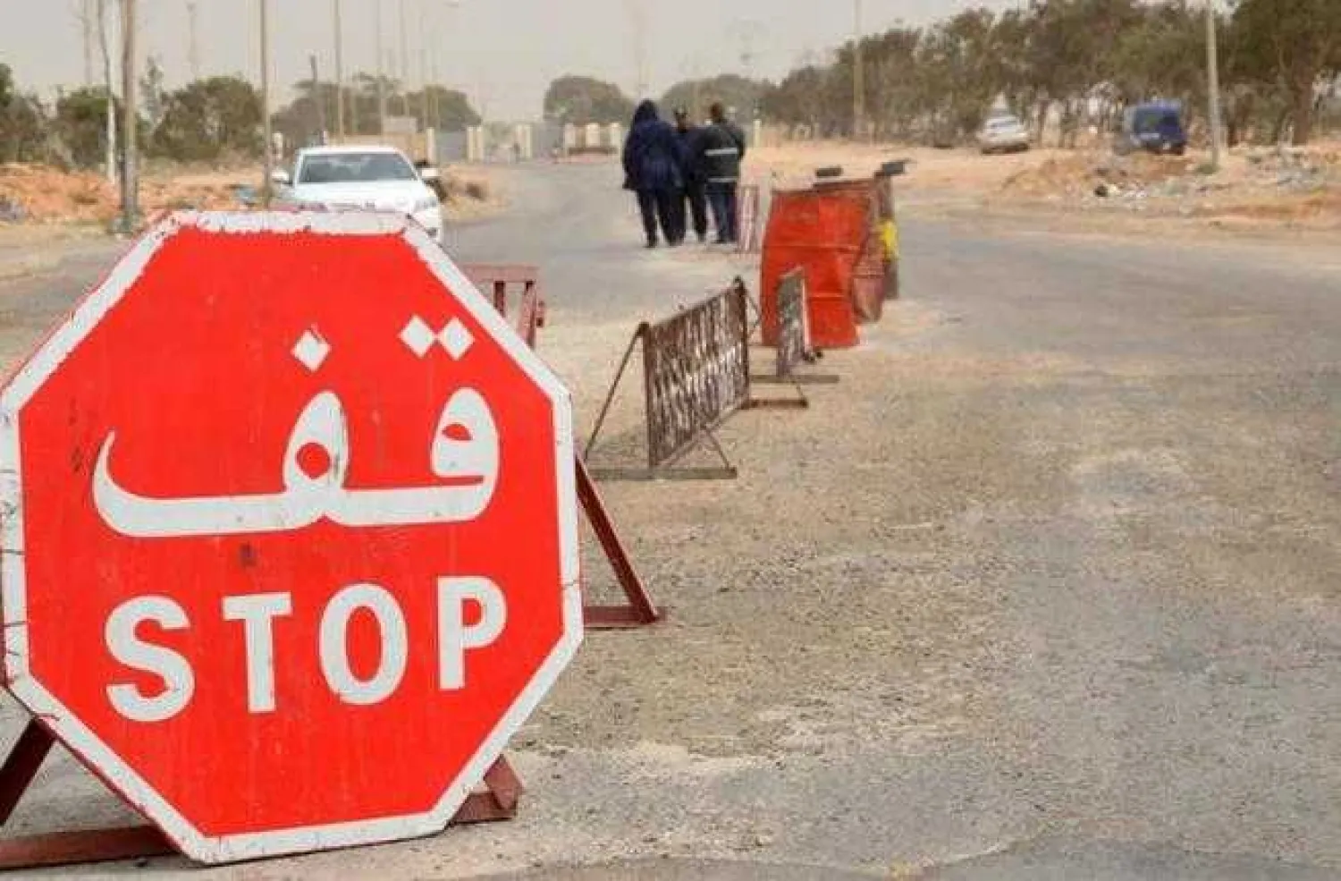 The Tunisian customs post at the Ras Jedir border crossing with Libya, south of the town of Ben Guerdane. (AFP/ File)