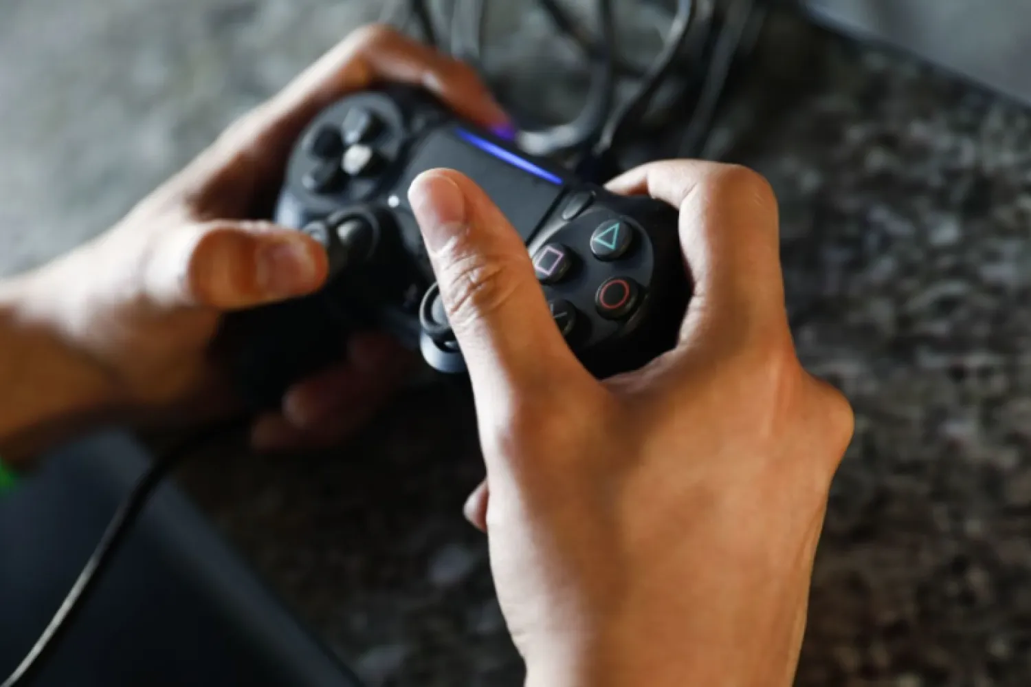 A Sony Playstation controller. (Patrick T. Fallon/Bloomberg News)
