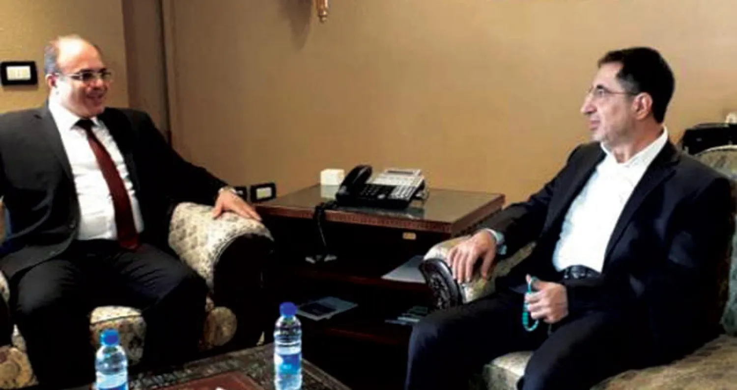 وزير الصناعة اللبناني حسين الحاج حسن مجتمعاً مع نظيره السوري في دمشق (دالاتي ونهرا)