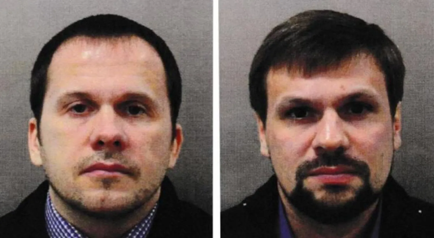 الروسيان المطلوبان في بريطانيا ألكسندر بيتروف ورسلان بوشيروف (أ.ب)