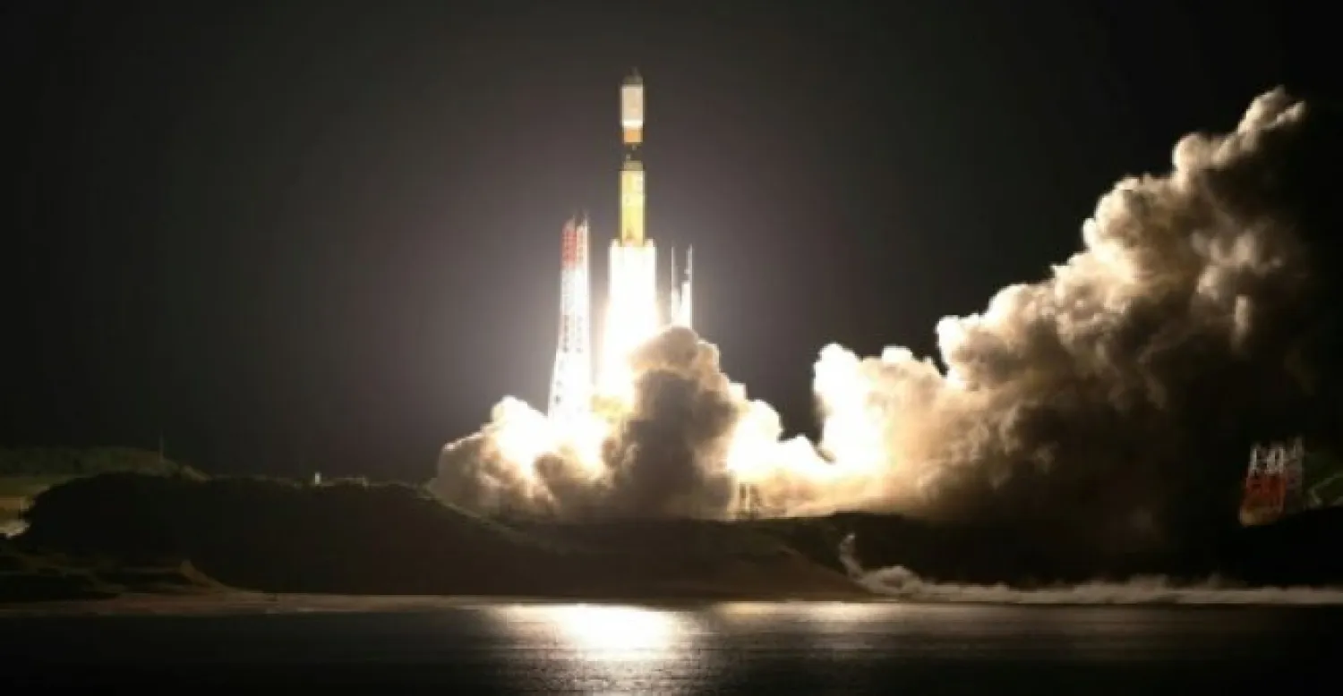 The space-elevator test equipment will be launched on a Japanese H-2B rocket next week | JIJI PRESS/AFP/File