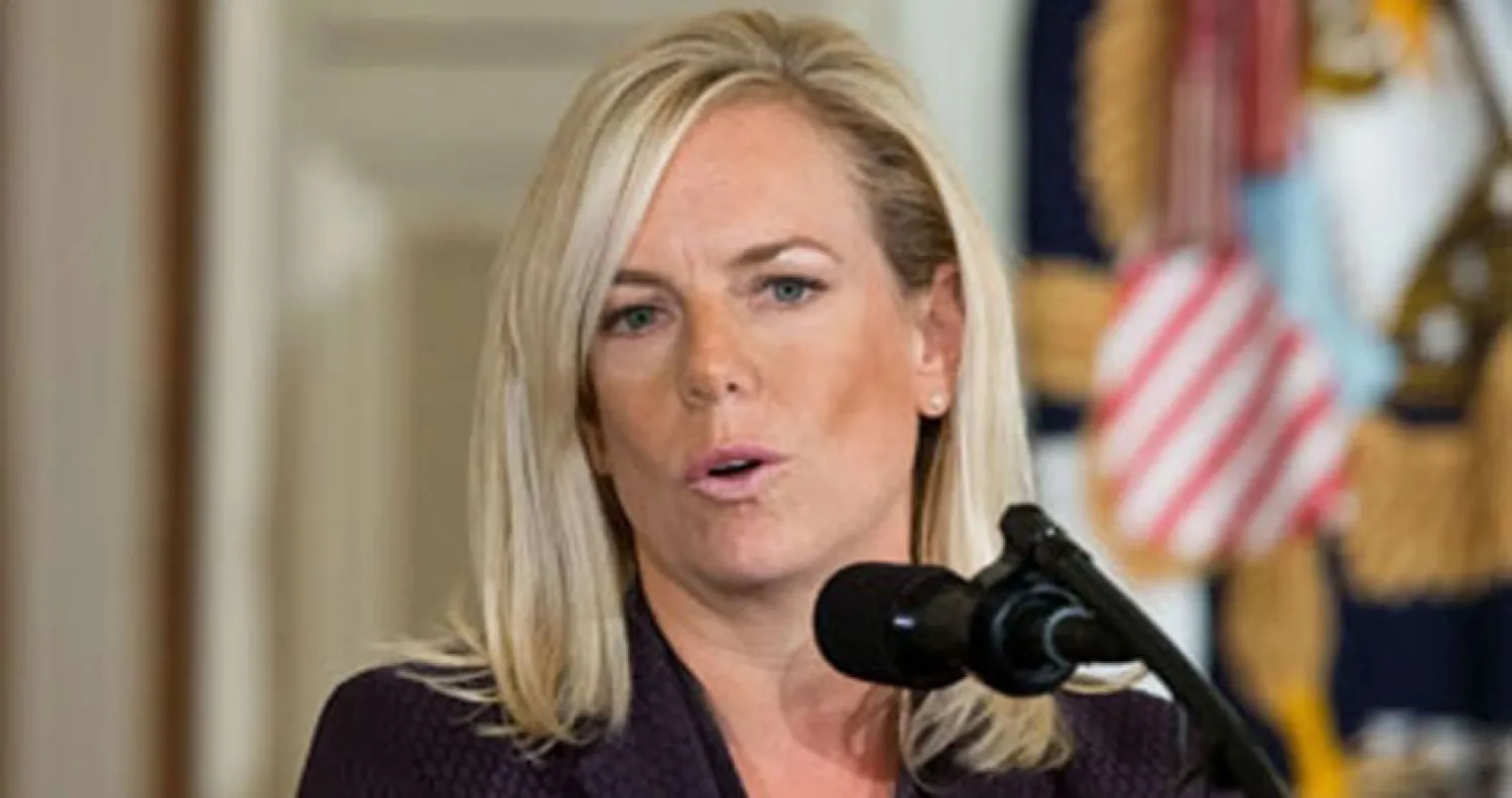 وزيرة الأمن الداخلي الأميركي، كريستين نيلسن.