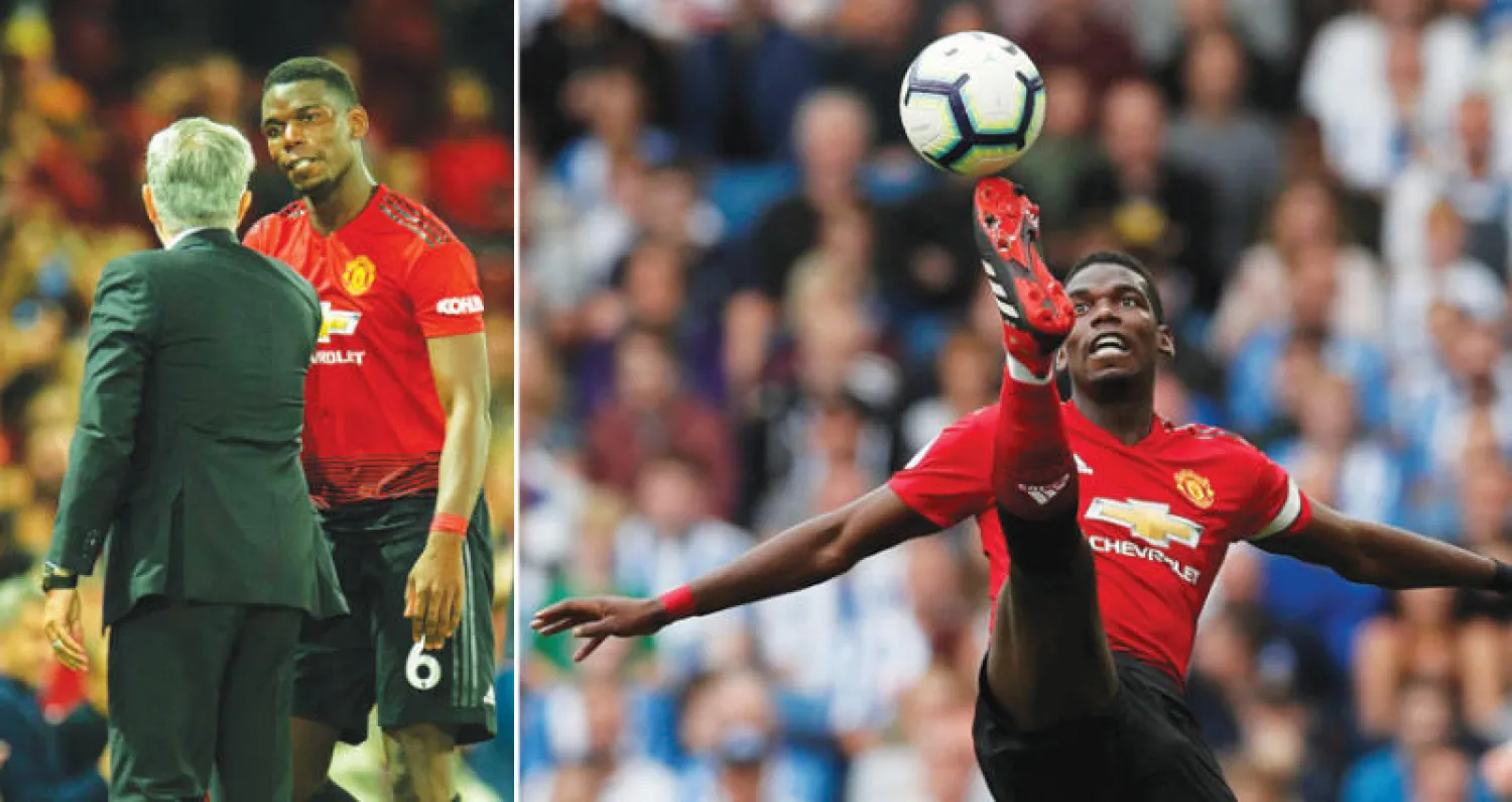 بول بوغبا مطالب بتقديم ما يثبت استحقاقه لقب أغلى لاعب في إنجلترا (رويترز)  -  بوغبا ومورينيو والعلاقة المتوترة بينهما (إ.ب.أ)