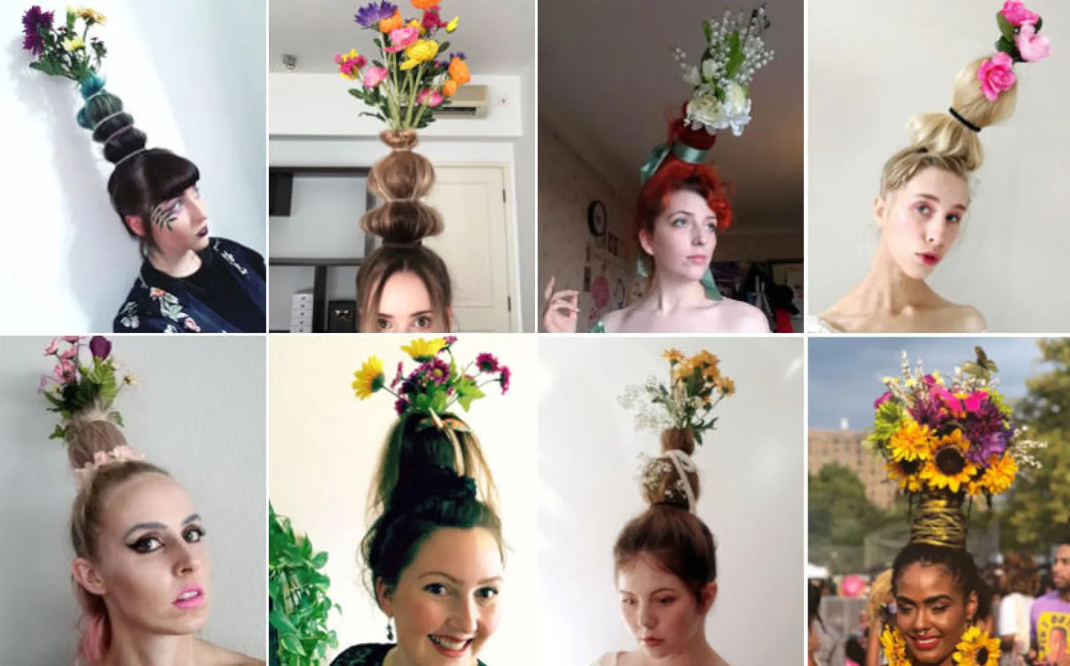 تحويل الشعر لباقة من الورود الملونة... أحدث صيحات وسائل التواصل