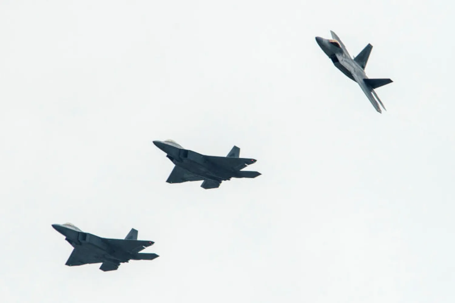 مقاتلات أميركية من طراز «إف 22» - أرشيفية (رويترز)