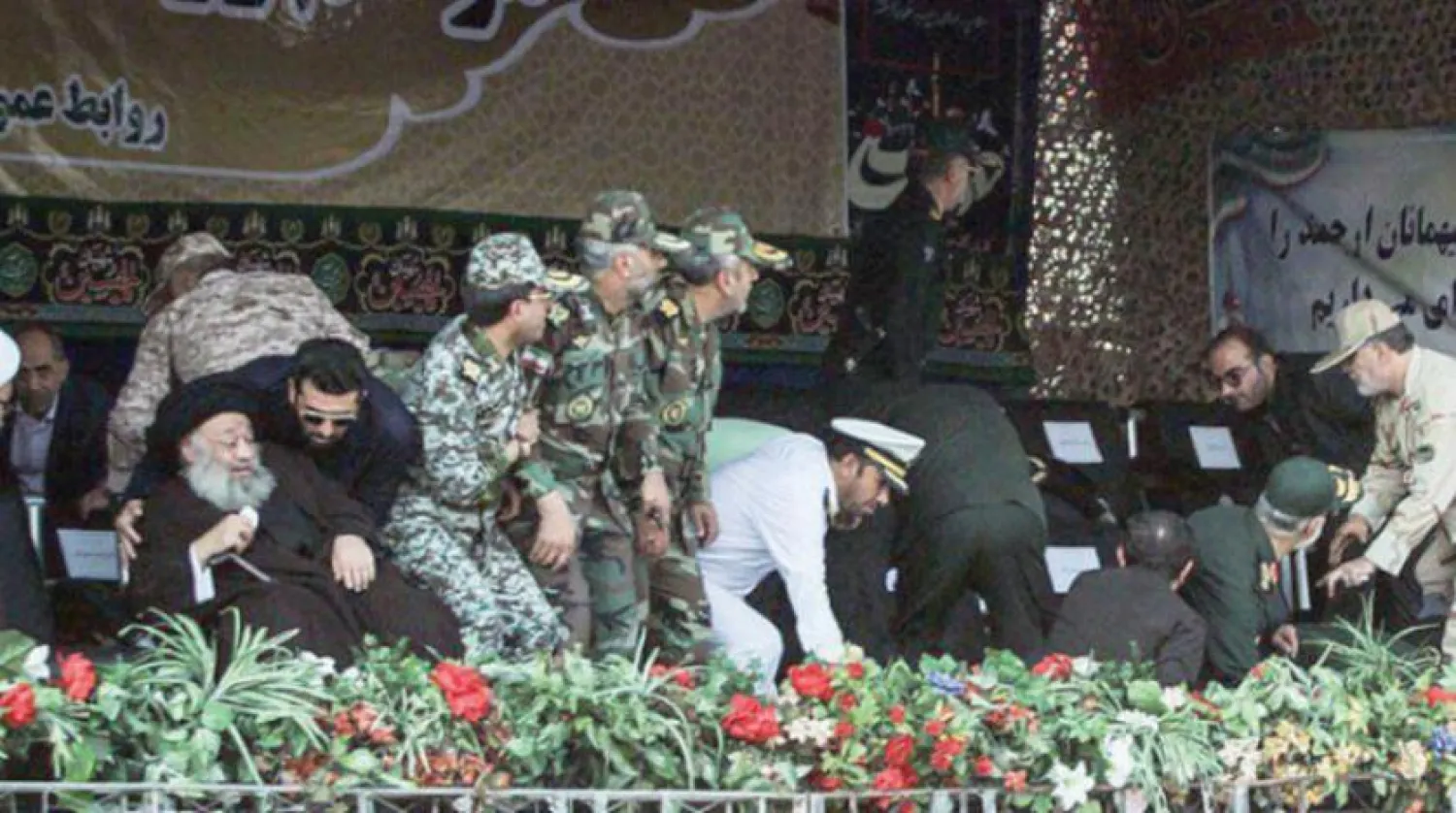 Iranian media footage of the attack targeting military parade platform in Ahwaz, southwestern Iran (Arabic website)