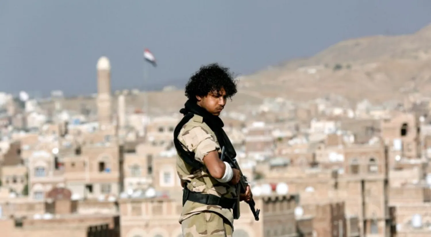 A Houthi supporter in Sanaa, Yemen. (Reuters)