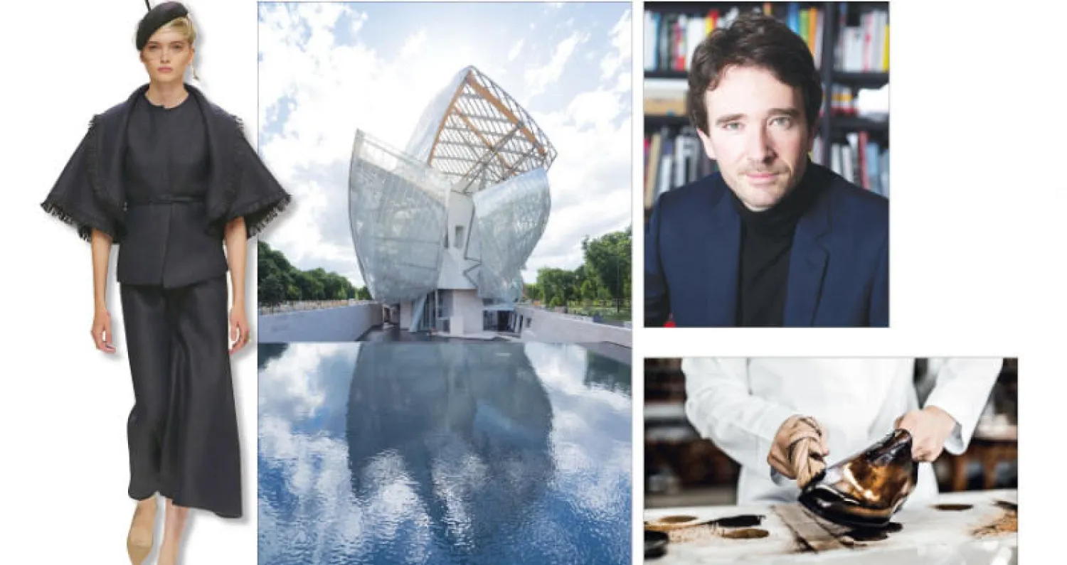 أنطوان أرنو - بيرلوتي.. حيث تصنع الأحذية يدويا - منظمة لويس فويتون التي صممها المعماري فرانك غيري - من عرض «ديور» لخريف وشتاء 2019 (تصوير: لوديغ بونيه)  