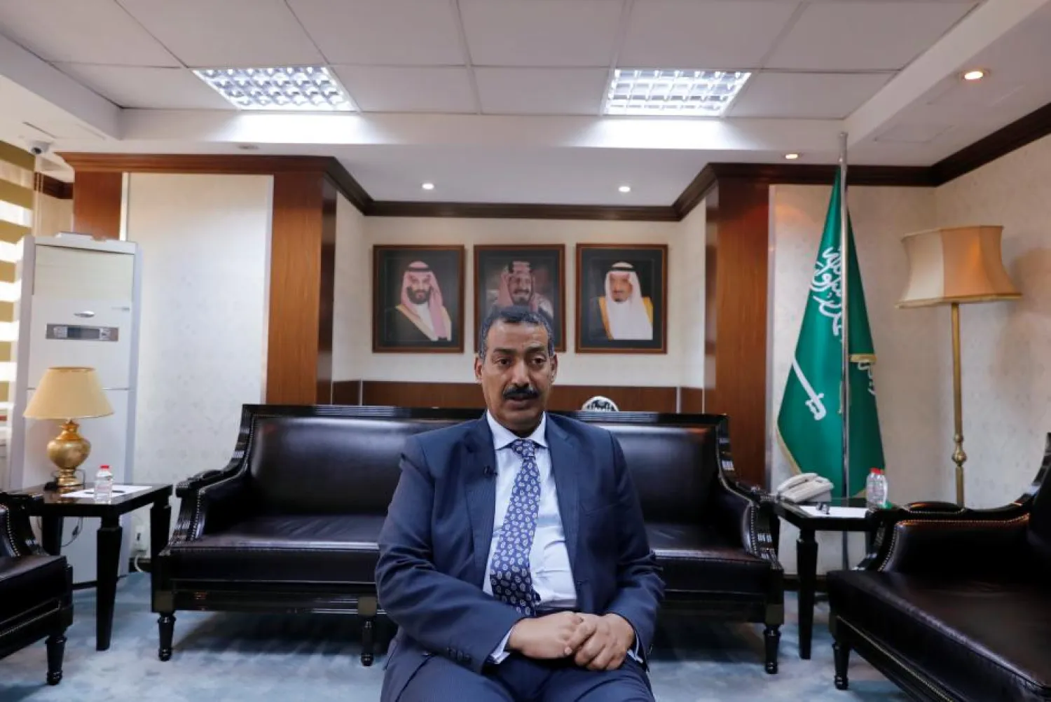 Consul-General of Saudi Arabia Mohammad al-Otaibi sits for an interview with Reuters at Saudi Arabia's consulate in Istanbul. (Reuters)
