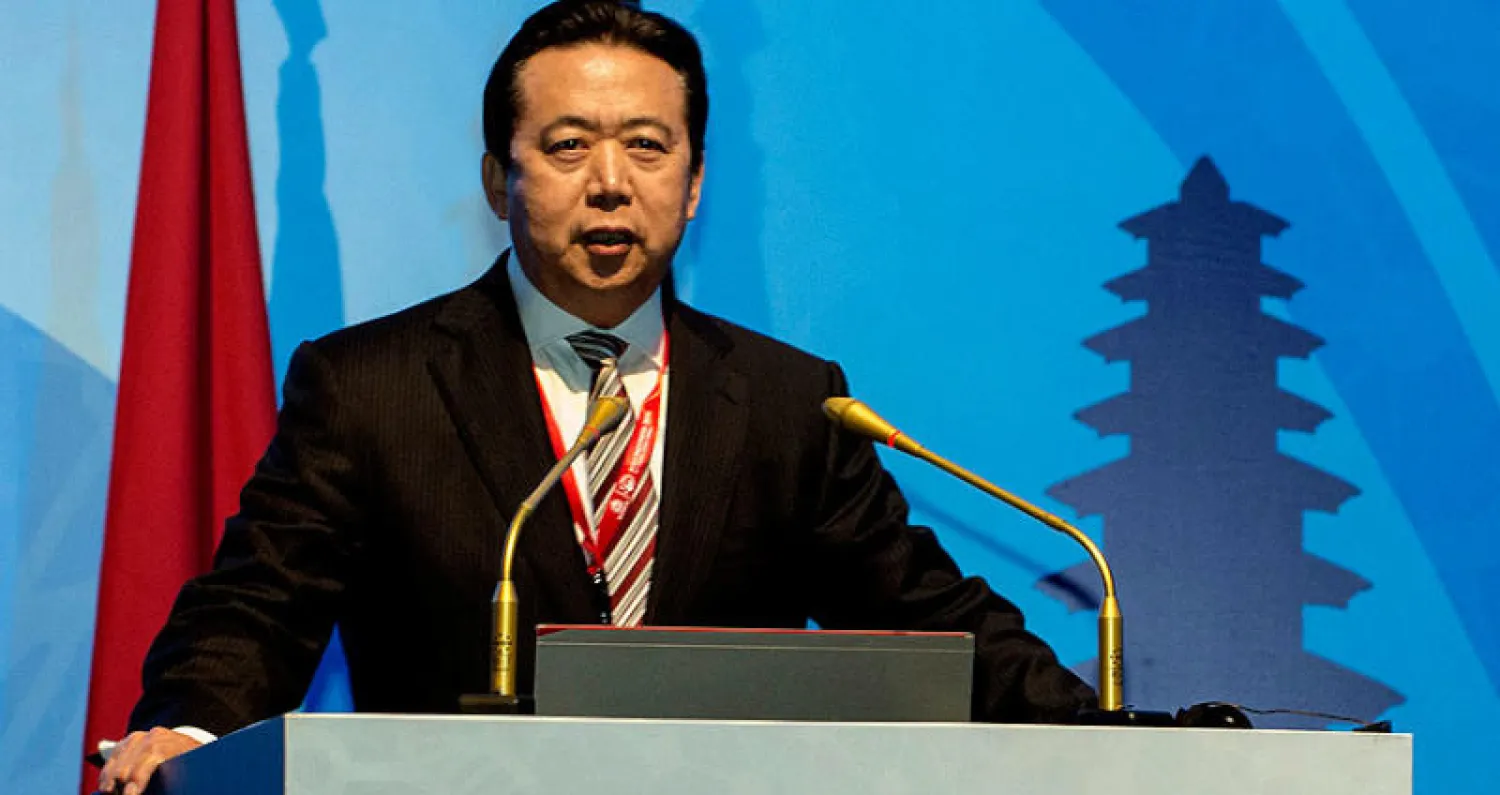 صورة أرشيفية لرئيس الإنتربول المستقيل (أ.ب)