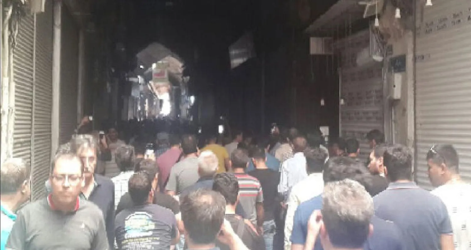 إضراب بازار طهران نهاية يونيو الماضي (فارس)