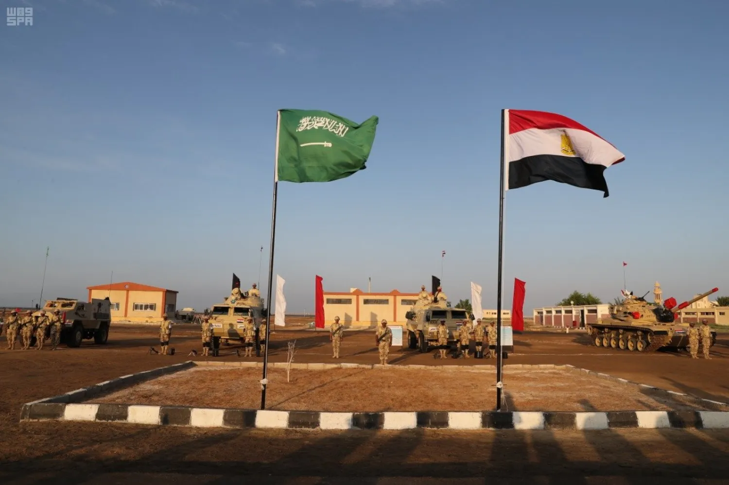 The Tabuk 4 military drills between Saudi Arabia and Egypt get underway in Egypt. (SPA)
