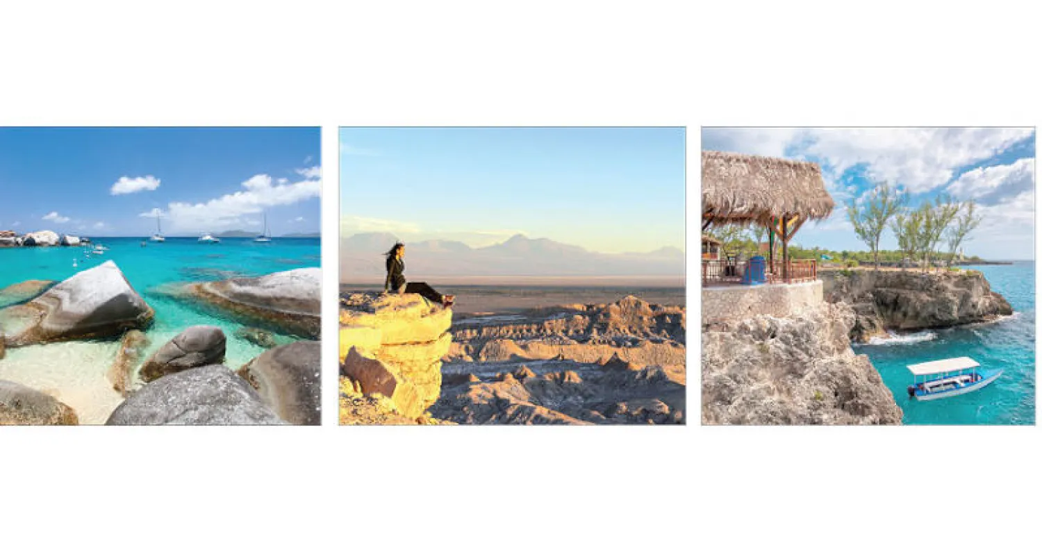 نيغريل - جامايكا - صحراء أتاكاما - تشيلي - جزر فيرجين الأميركية