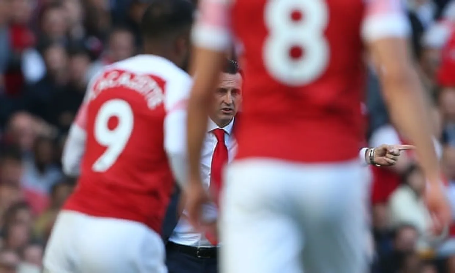  Unai Emery did not panic when Arsenal lost their opening two Premier League games in August, and they have won every match since. Photograph: Michael Zemanek/BPI/Rex/Shutterstock
